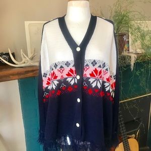 Vintage Icelandic Poncho